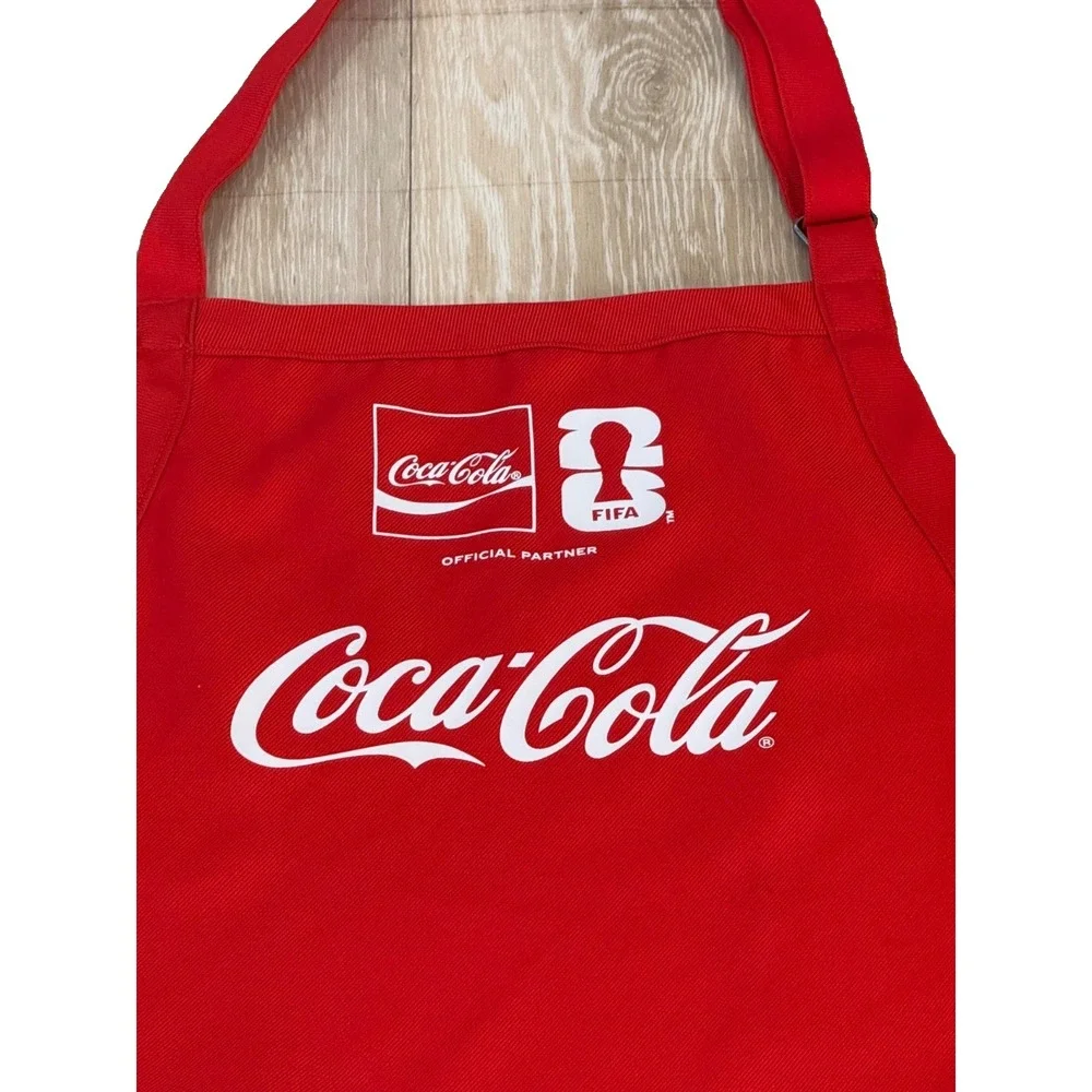 FIFA World Cup 2026 Soccer Coca-Cola Baseball Cap with Apron; Red